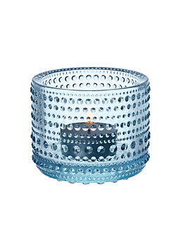 Kastehelmi ljuslykta ljusblå från Iittala 