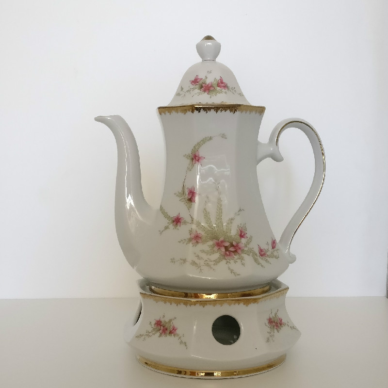 Svensk Fjällflora kaffekanna från Svaneholm