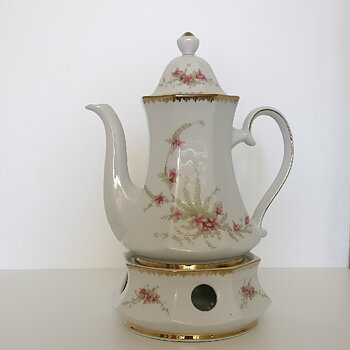Svensk Fjällflora kaffekanna från Svaneholm