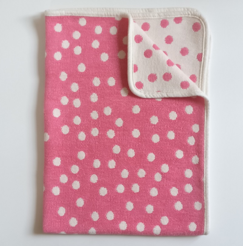 Barnfilt Little Pongo, rosa från Klippan Yllefabrik