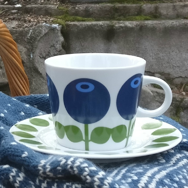 Blueberry Blåbär kaffekopp från Floryd 