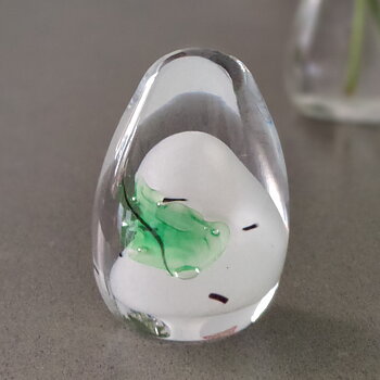 Ägg i glas från Glödheta glasbruk