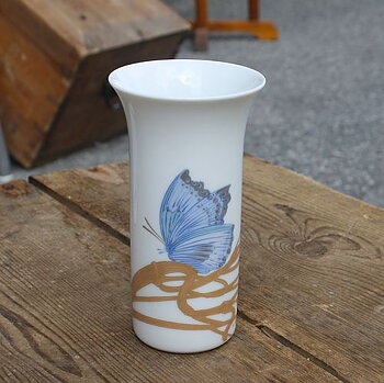 Vas med fjärilsdekor från Rosenthal 