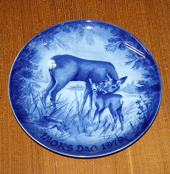 Royal Heidelberg - Porslin - Tallrik -  Mors Dag - 1979