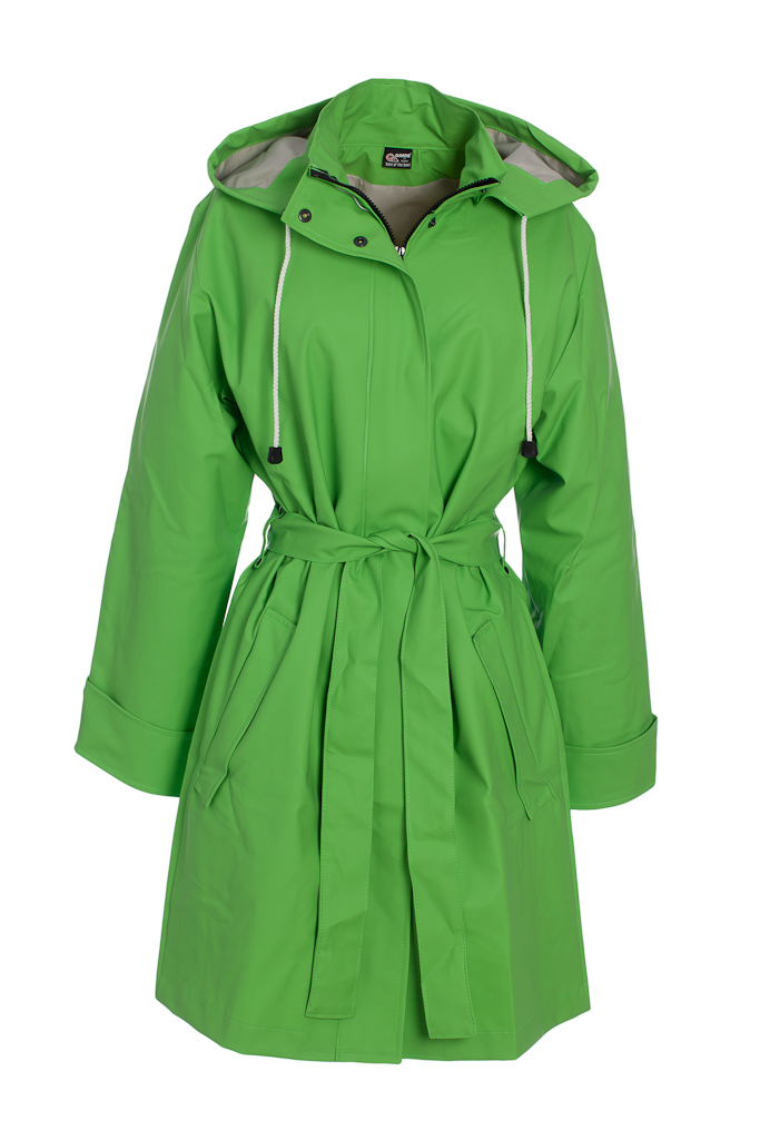  City Coat Regnrock Lime från Garda 