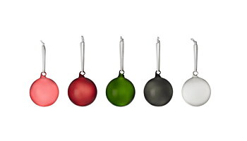 Julkulor mixade färger set med 5 st från Iittala