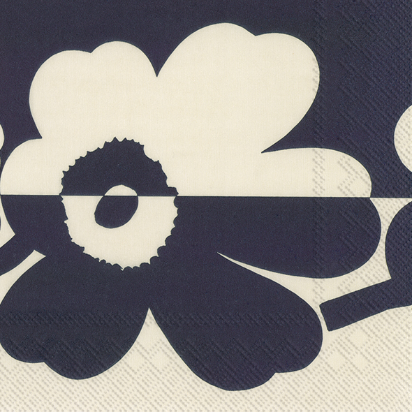 Suur Unikko Linen Blue pappersservett från Marimekko