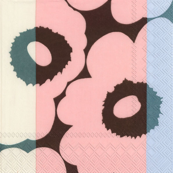 Unikko Ralli Rose pappersservett från Marimekko - 2
