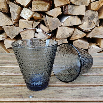 Kastehelmi drickglas 2-pack grå från Iittala 