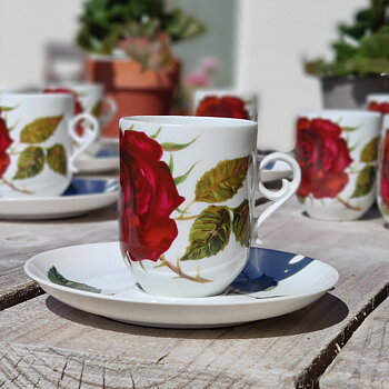 Ruusu Ros kaffekopp från Arabia 