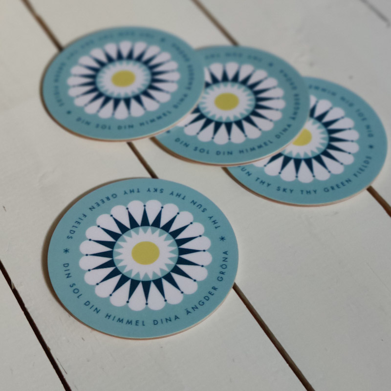 Sverige blå coaster