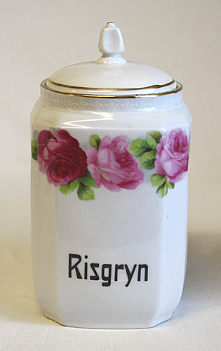 Import - Porslin - Speceriburk - Risgryn