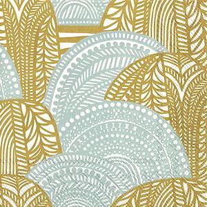 Vuorilaakso guld-silver servett från Marimekko 