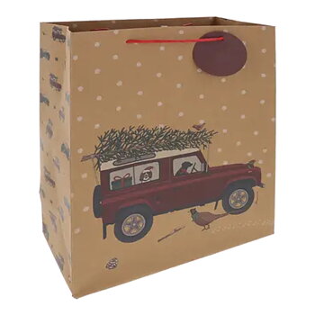 Christmas Bag Emma Lawrence Designs Red Landrover