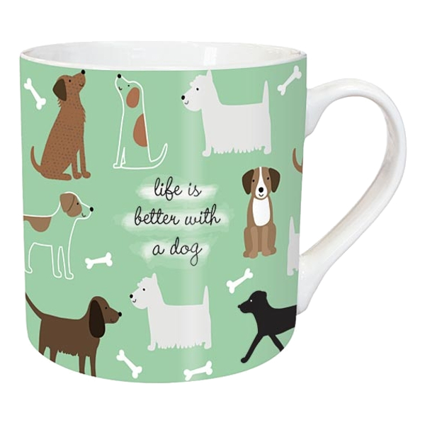 Mug Otter House Dog Motif Playful Dogs