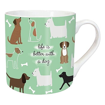 Mug Otter House Dog Motif Playful Dogs