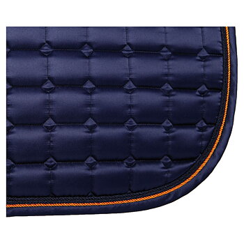 Dressage Saddle Pad Harrys Horse Satin Ensignia Blue