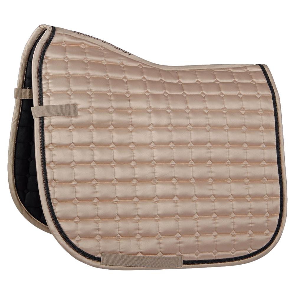 Dressage Saddle Pad Harrys Horse Satin Woodsmoke