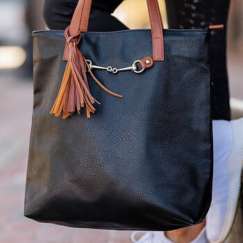Tote Bag AWST Intl Snaffle Bit Black