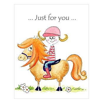 Kort Silly Filly Hästmotiv Just For You 