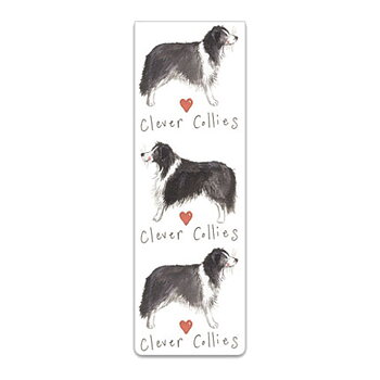 Magnetic Bookmark Alex Clark Dog Motif Clever Collies