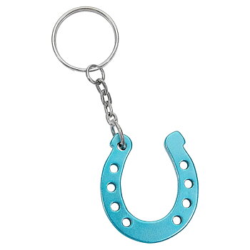 Key Ring AWST Intl Horseshoe Turquoise