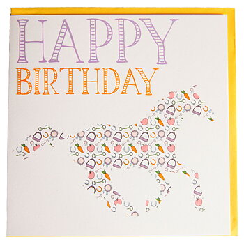 Birthday Card Gubblecote Thoroughbred Happy Birthday