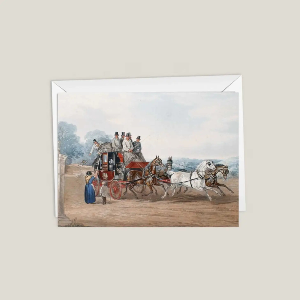 Greeting Card Nimrod Paper Throwing The Mail
