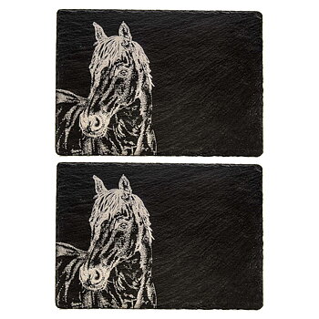 Placemats Selbrae House Slate Horse Motif 2-Pack