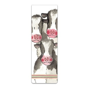 Magnetic Bookmark Alex Clark Cow Motif Happy Herd