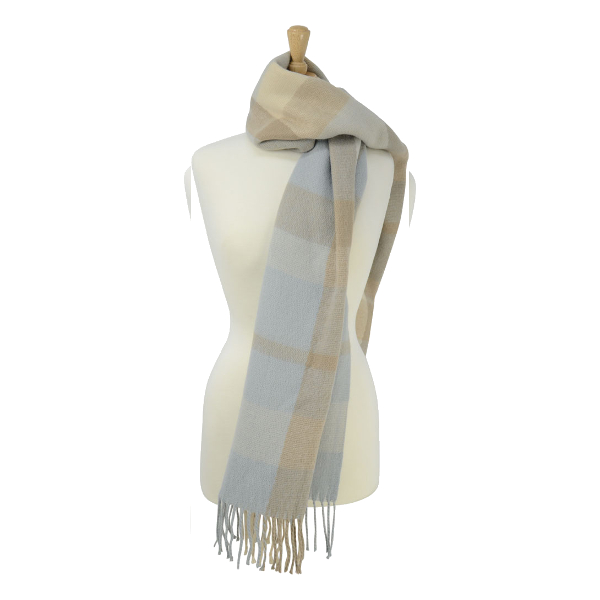 Scarf Hy Equestrian Tartan Ljusblå