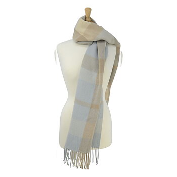Scarf Hy Equestrian Tartan Ljusblå