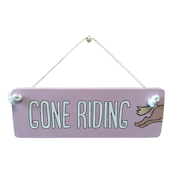 Wooden Hanger Horse Motif Gone Riding - 2