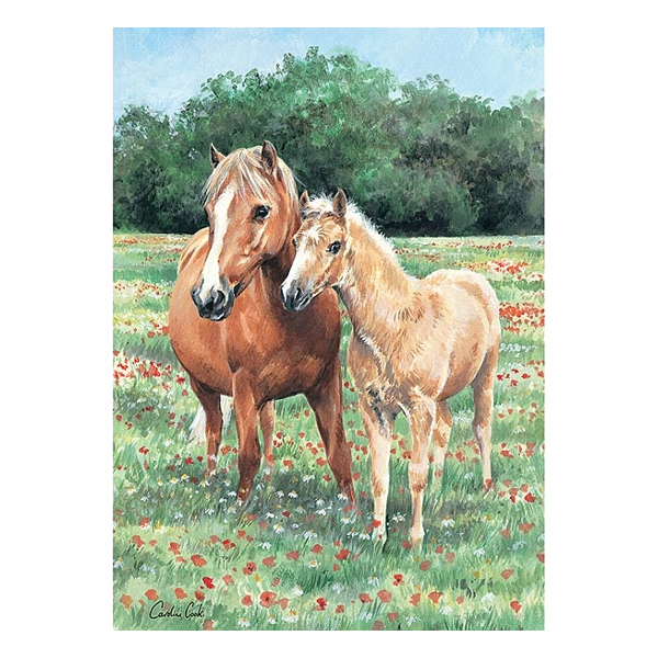 Puzzle Otter House Horse Motif Mother And Foal 1000 Pieces