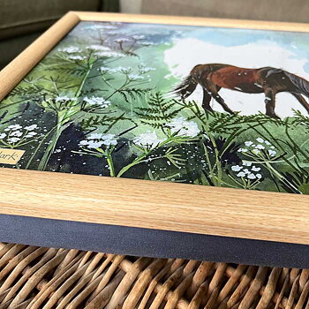 Knäbricka Alex Clark Hästmotiv Horse And Flowers