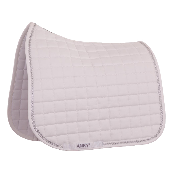 Dressage Saddle Pad ANKY Braided White