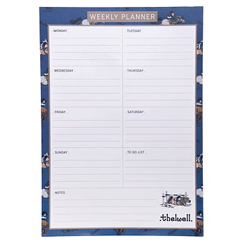 Veckoplanerare Thelwell Hästmotiv Classic Blue