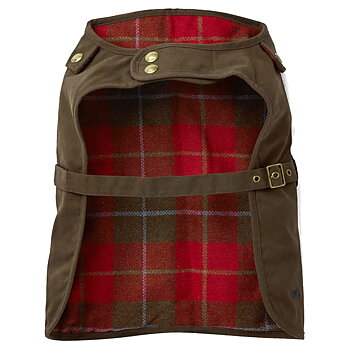 Dog Coat Joules Wax Cotton Green