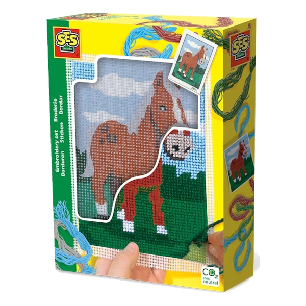 Broderi SES Creative Hästmotiv