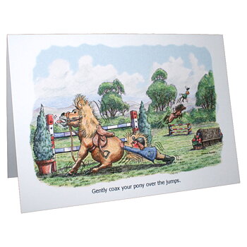 Kort Hästmotiv Gently Coax Your Pony