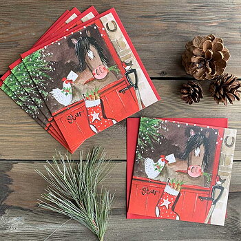Julkort Alex Clark Hästmotiv Star Horse 5-pack