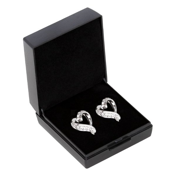 Earrings SD Design Hearts Amour Crystal