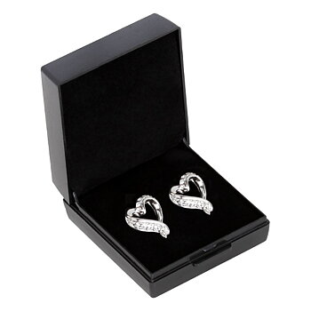 Earrings SD Design Hearts Amour Crystal