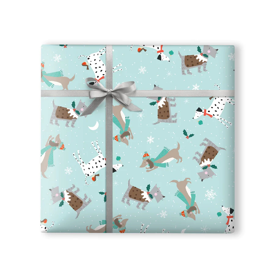 Christmas Wrap Whistlefish Dog Motif Christmas Dogs