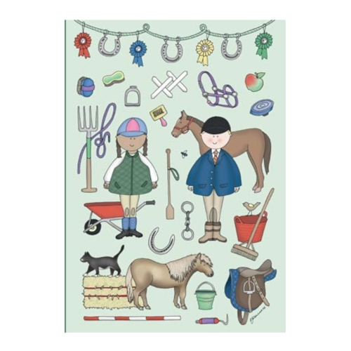 Notebook A5 Emma Lawrence Designs Welly Wearers Horse Riders