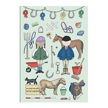 Anteckningsbok A5 Emma Lawrence  Designs Welly Wearers Horse Riders