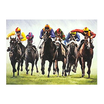 Greeting Card Caroline Cook Horse Motif Summer Storm