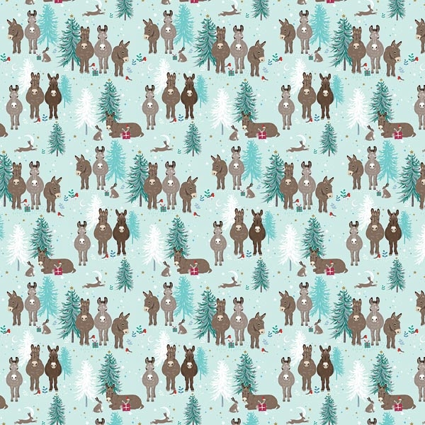 Julpapper Otter House Åsnemotiv Donkey And Friends - 2