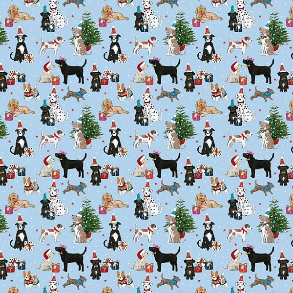 Julpapper Otter House Hundmotiv Dogs At Christmas - 2