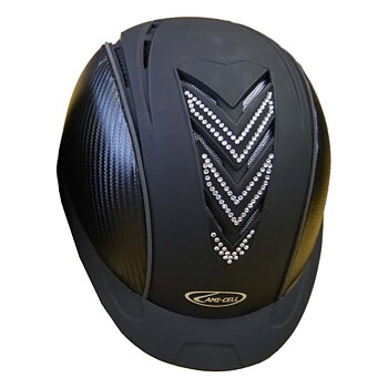 Riding Helmet Lamicell V-Diamond Black Swarovski